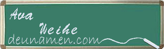 Ava Weihe Visitenkarte